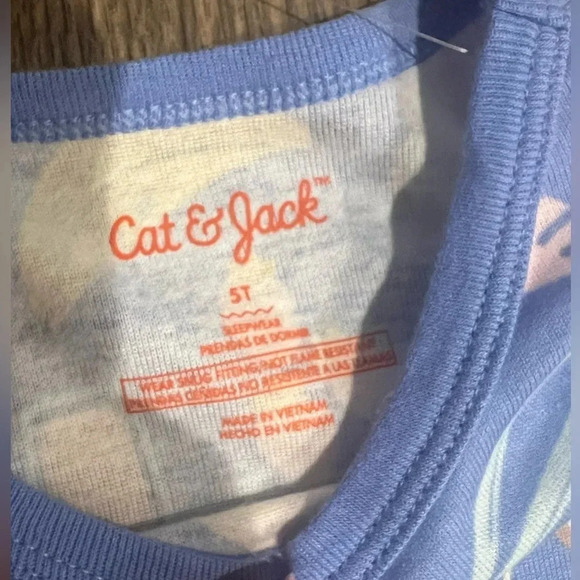 Cat & Jack Baby Blue Breakfast Themed Pjs Size‎ 5 - Picture 4 of 4